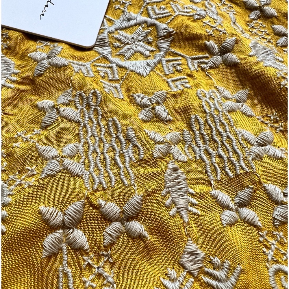 Chelsea & Theodore : golden sun boho embroidered blouse - Picture 9 of 13